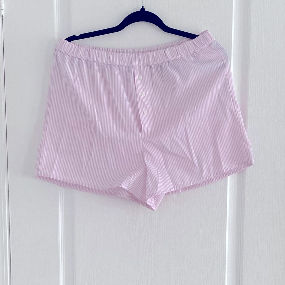 Pink Striped Pj Shorts